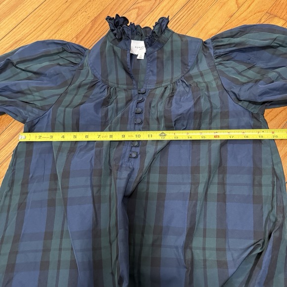Tuckernuck Pomander Place Blackwatch Selena Blouse Size Small - Picture 8 of 9
